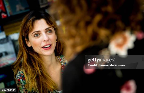 Leticia Dolera attends during the book fair in Madrid on May 26, 2018 in Madrid, Spain.