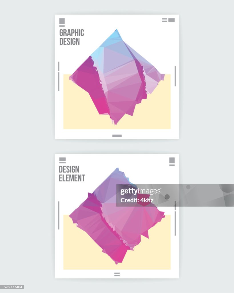 Abstract Square Shape Graphic Design Layout Template High-Res Vector ...