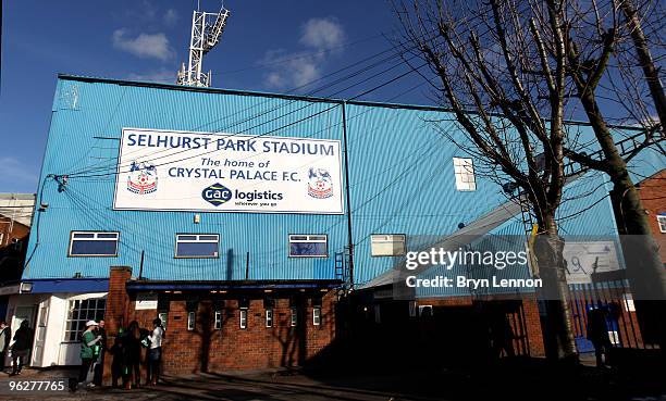 General view of Selhurst Park prior to the Coca-Cola Football League Championship match between Crystal Palace and Peterborough United at Selhurst...