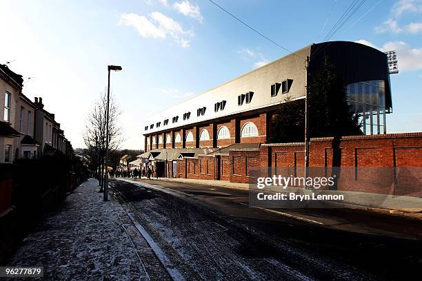 General view of Slehurst Park prior to the Coca-Cola Football League Championship match between Crystal Palace and Peterborough United at Selhurst...