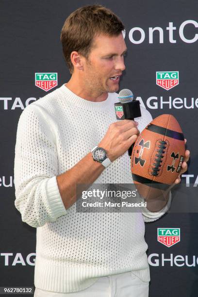 Tom Brady attends the TAG Heuer event during the Formula 1 Grand Prix de Monaco on May 26, 2018 in Monaco, Monaco.