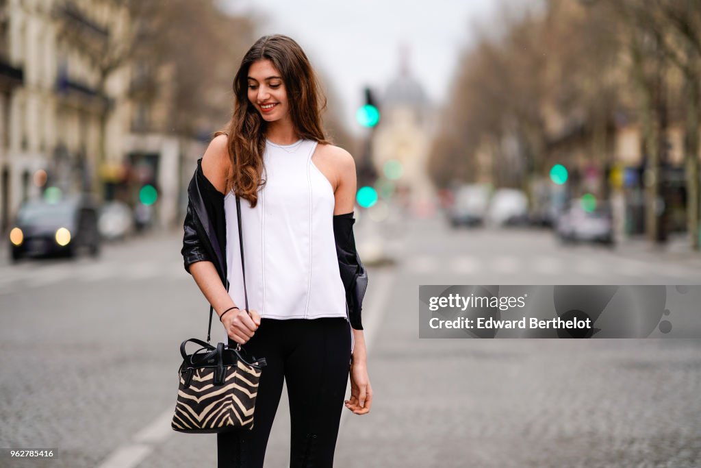 Street Style In Paris - April 2018