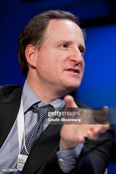 Eric Mindich, founder and chief executive officer of Eton Park Capital Management Ltd., participates in a panel discussion on day three of the 2010...