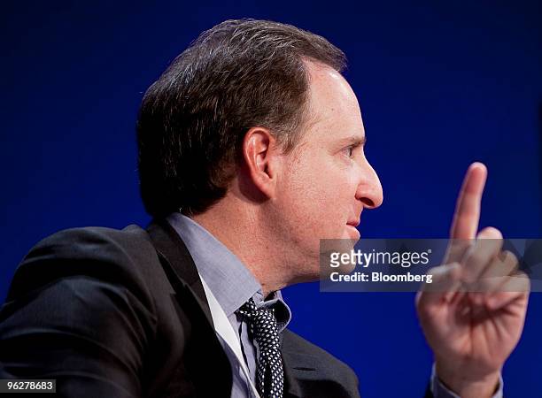 Eric Mindich, founder and chief executive officer of Eton Park Capital Management Ltd., participates in a panel discussion on day three of the 2010...