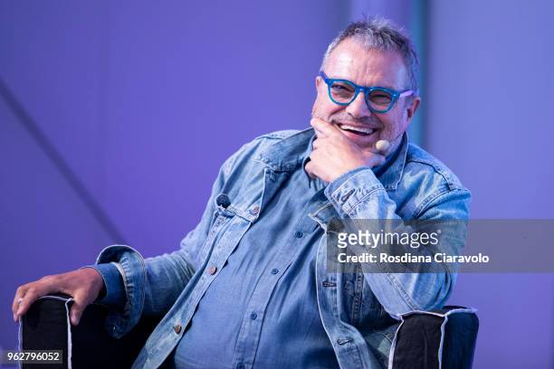 Italian photographer Oliviero Toscani attends Wired Next Fest on May 26, 2018 in Milan, Italy.
