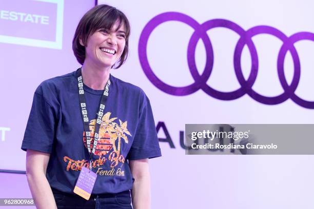 Italian actress Anna Foglietta attends Wired Next Fest on May 26, 2018 in Milan, Italy.