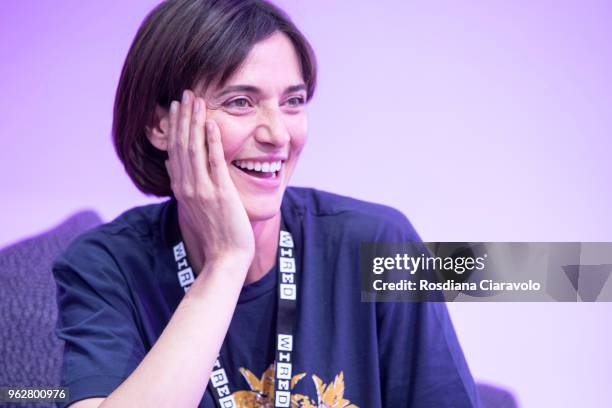 Italian actress Anna Foglietta attends Wired Next Fest on May 26, 2018 in Milan, Italy.