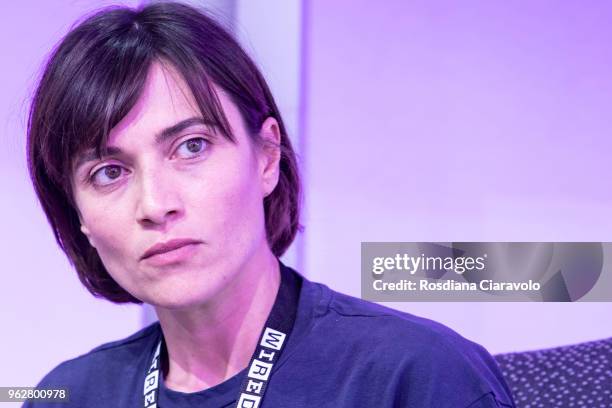 Italian actress Anna Foglietta attends Wired Next Fest on May 26, 2018 in Milan, Italy.