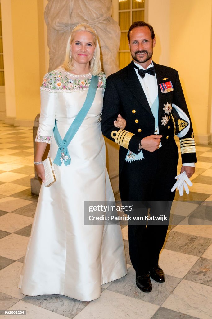 Crown Prince Frederik of Denmark Holds Gala Banquet At Christiansborg Palace