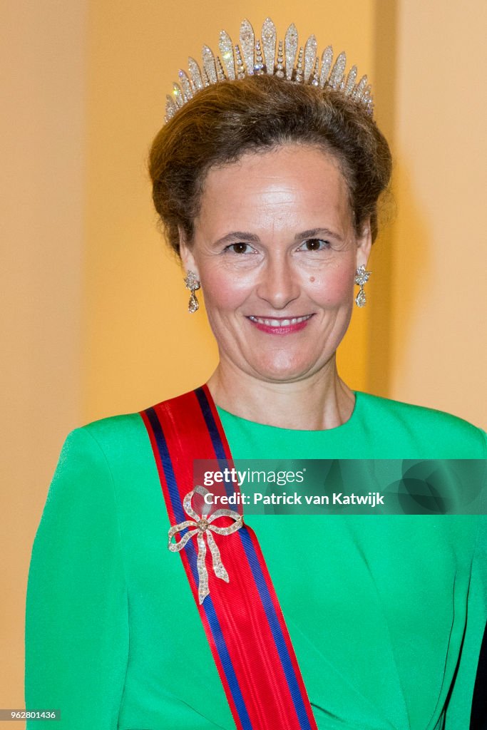 Crown Prince Frederik of Denmark Holds Gala Banquet At Christiansborg Palace