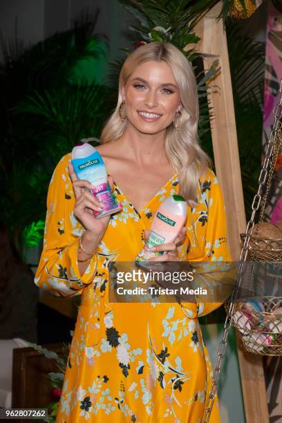 Model and presenter Lena Gercke attends the Cherry Blossom Night on May 25, 2018 in Hamburg, Germany.