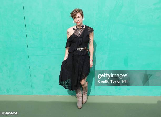 Lillie Mae poses backstage during Day 2 of 2018 Boston Calling Music Festival at Harvard Athletic Complex on May 26, 2018 in Boston, Massachusetts.