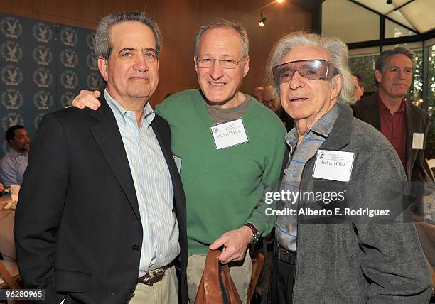 National Exective Director Jay D. Roth, writer/director/producer Michael Mann, and director Arthur Hiller attend the 62nd Annual Directors Guild Of...