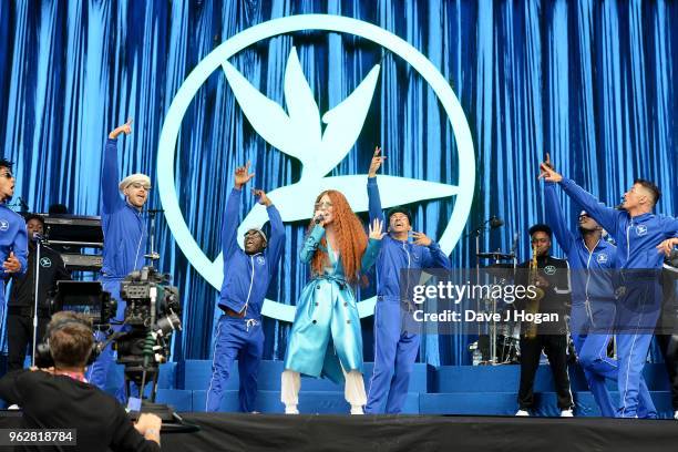 Jess Glynne performs during day 1 of BBC Radio 1's Biggest Weekend 2018 held at Singleton Park on May 26, 2018 in Swansea, Wales.