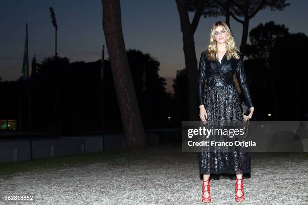 Benedetta Porcaroli attends the Vanity Fair party during the 86th Concorso Ippico Internazionale Piazza Di Siena at Villa Borghese on May 26, 2018 in...