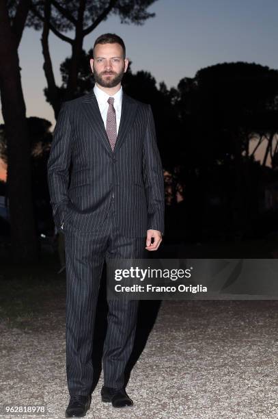 Alessandro Borghi attends the Vanity Fair party during the 86th Concorso Ippico Internazionale Piazza Di Siena at Villa Borghese on May 26, 2018 in...