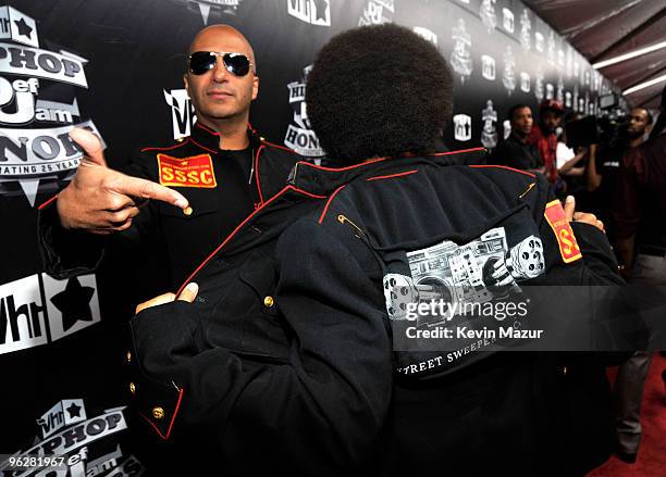 Tom Morello and Boots Riley of Street Sweeper Social Club attend the 2009 VH1 Hip Hop Honors at the Brooklyn Academy of Music on September 23, 2009...