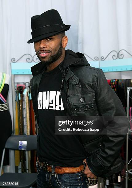 Singer Tonex attends GRAMMY Style Studio Day 4 at Smashbox West Hollywood on January 30, 2010 in West Hollywood, California.