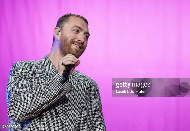 Sam Smith performs at BBC Music Biggest Weekend held at Singleton Park on May 26, 2018 in Swansea, Wales.
