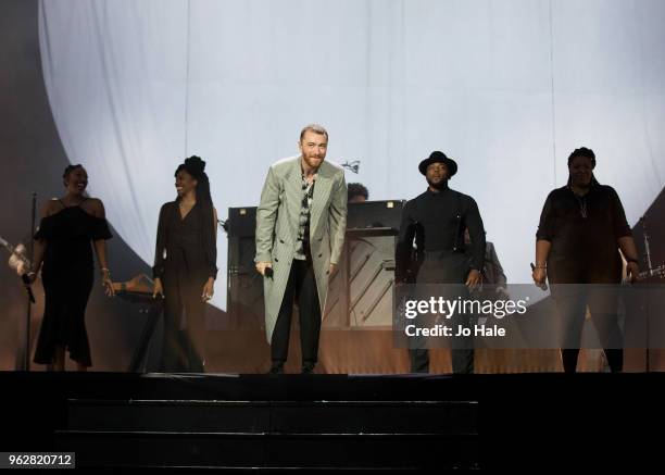 Sam Smith performs at BBC Music Biggest Weekend held at Singleton Park on May 26, 2018 in Swansea, Wales.