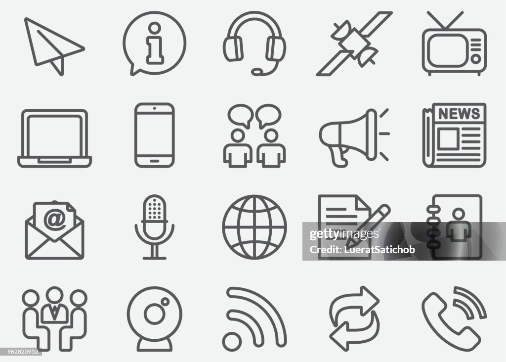 Communication & ligne Social Icons