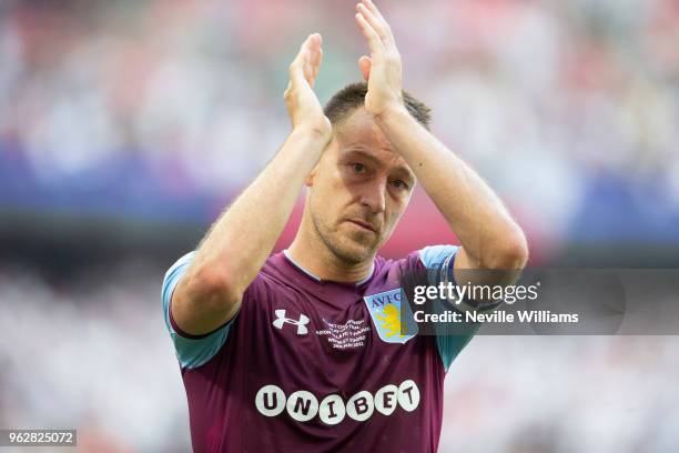 John Terry of Aston Villa after the Sky Bet Championship Play Off Final match between Aston Villa and Fulham at Wembley Stadium on May 26, 2018 in...