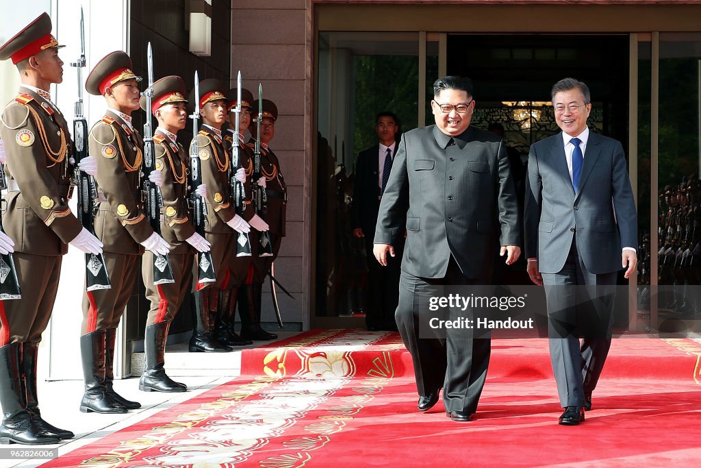 Korean Leaders Moon Jae-in And Kim Jong-Un Hold Surprise Second Summit