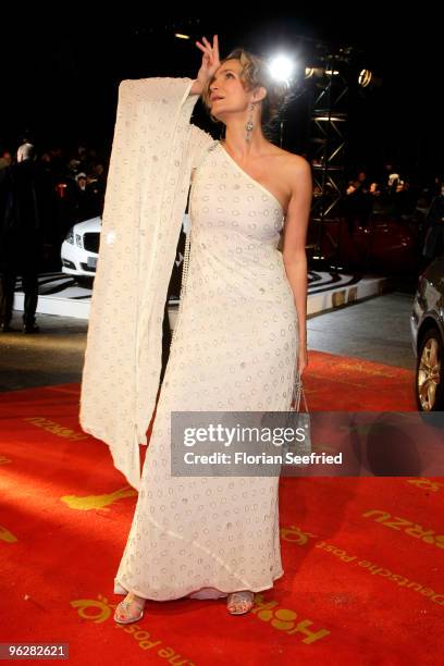 Actress Alexandra Kamp attends the Goldene Kamera 2010 Award at the Axel Springer Verlag on January 30, 2010 in Berlin, Germany.