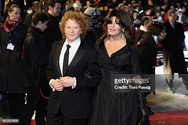 British singer Mick Hucknall of the band Simply Red and his wife Gabrielle attend the Goldene Kamera 2010 Award at the Axel Springer Verlag on...