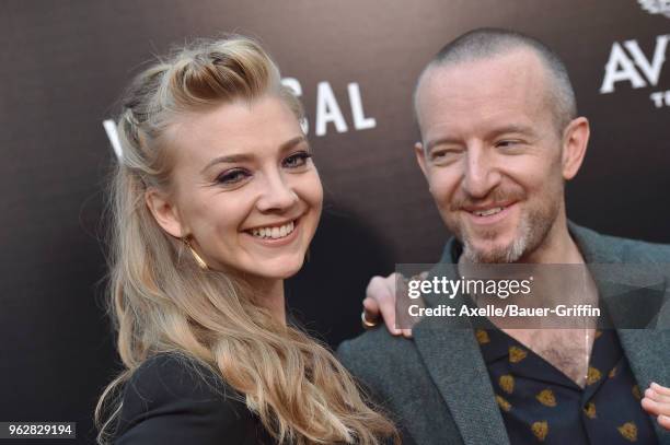 Actress Natalie Dormer and director Anthony Byrne attend the premiere of Vertical Entertainment's 'In Darkness' at ArcLight Hollywood on May 23, 2018...