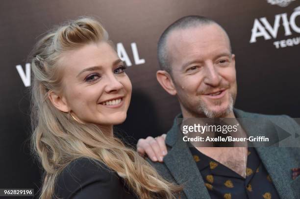 Actress Natalie Dormer and director Anthony Byrne attend the premiere of Vertical Entertainment's 'In Darkness' at ArcLight Hollywood on May 23, 2018...