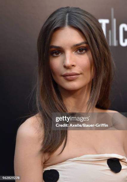 Model Emily Ratajkowski attends the premiere of Vertical Entertainment's 'In Darkness' at ArcLight Hollywood on May 23, 2018 in Hollywood, California.