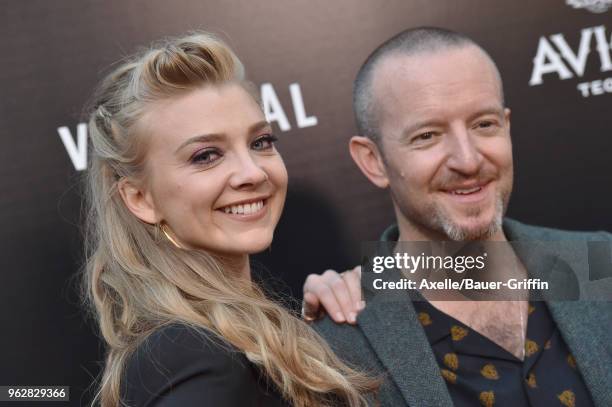 Actress Natalie Dormer and director Anthony Byrne attend the premiere of Vertical Entertainment's 'In Darkness' at ArcLight Hollywood on May 23, 2018...