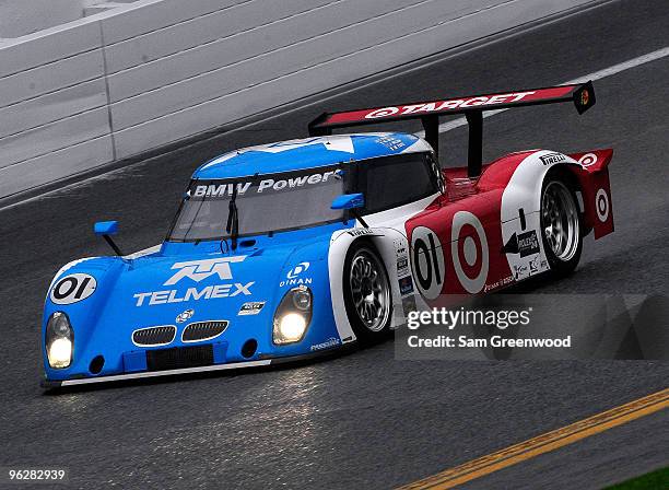 The Chip Ganassi Racing with Felix Sabates driven by Scott Dixon, Juan Pablo Montoya, Dario Franchitti, and Jamie McMurray races during the Grand-Am...