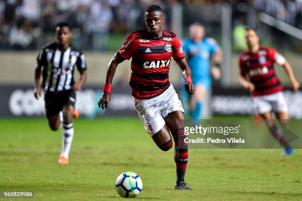 Vnicius Jnior of Flamengo a match between Atletico MG and Flamengo as part of Brasileirao Series A 2018 at Independencia stadium on May 26, 2018 in...