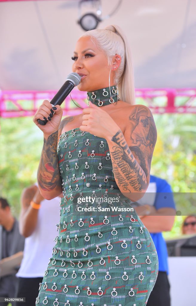 Amber Rose Hosts At The Flamingo Go Pool Dayclub