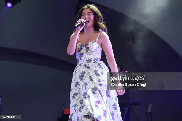 Lorde performs at All Points East Festival at Victoria Park on May 26, 2018 in London, England.