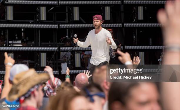 Canaan Smith performs during the Legends Day concert at Indianapolis Motor Speedway on May 26, 2018 in Indianapolis, Indiana.