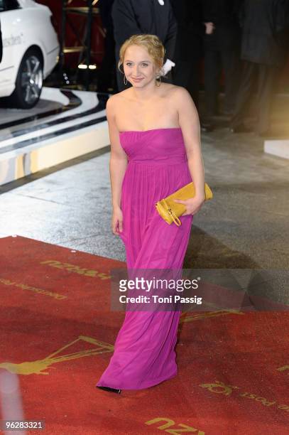 Actress Anna Maria Muehe attends the Goldene Kamera 2010 Award at the Axel Springer Verlag on January 30, 2010 in Berlin, Germany.