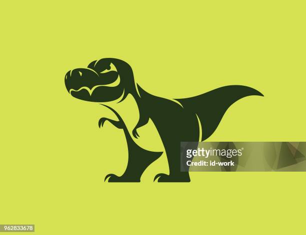 ilustrações, clipart, desenhos animados e ícones de ícone de dinossauro - tiranossauro rex
