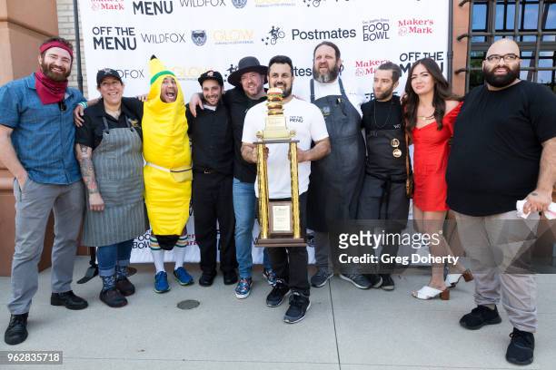 Chef Christian Page, Chef Curado, Chef Nguyen Tran, Chef Jesse Furman, Chef Steven Fretz, Off the Menu Founder & CEO Lawrence Longo, Chef Aaron May,...