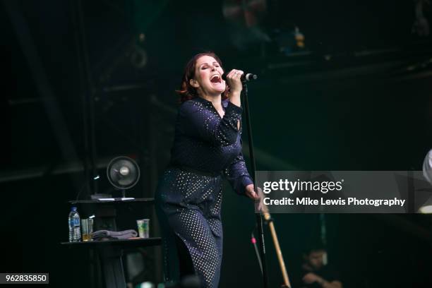 Alison Moyet performs at Bath Recreation Ground on May 26, 2018 in Bath, England.