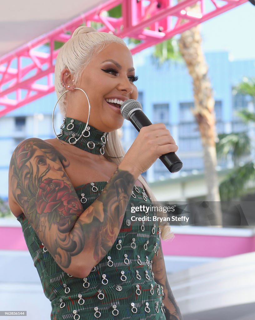 Actress/model Amber Rose hosts the Go Pool Dayclub at Flamingo Las