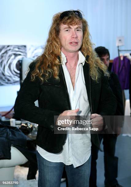 Musician Dave Mustaine attend GRAMMY Style Studio Day 4 at Smashbox West Hollywood on January 30, 2010 in West Hollywood, California.