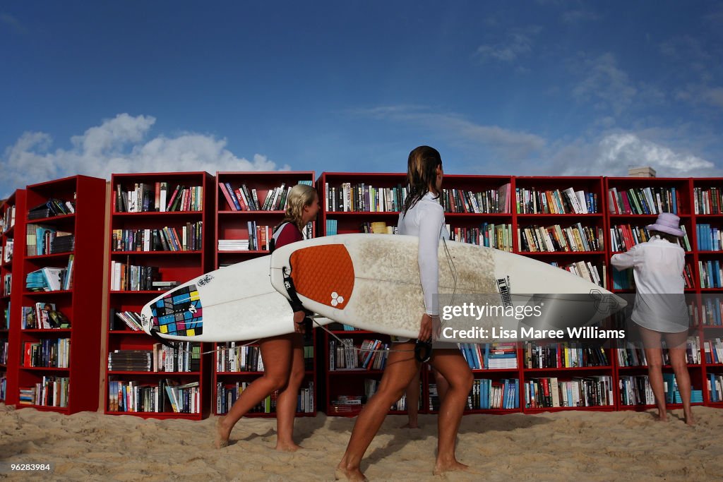 IKEA Create World's Longest Outdoor Bookcase On Bondi Beach