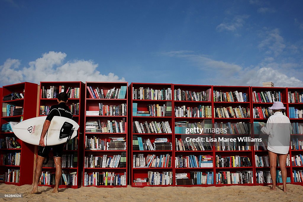 IKEA Create World's Longest Outdoor Bookcase On Bondi Beach