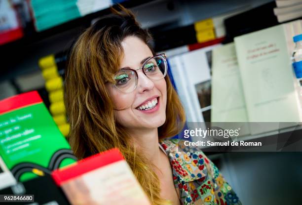 Leticia Dolera attends the book fair in Madrid on May 26, 2018 in Madrid, Spain.