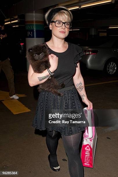 Television personality Kelly Osbourne shops in InterMix on January 30, 2010 in Los Angeles, California.