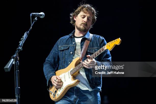 Singer-guitarist Sturgill Simpson performs at PNC Music Pavilion on May 26, 2018 in Charlotte, North Carolina.