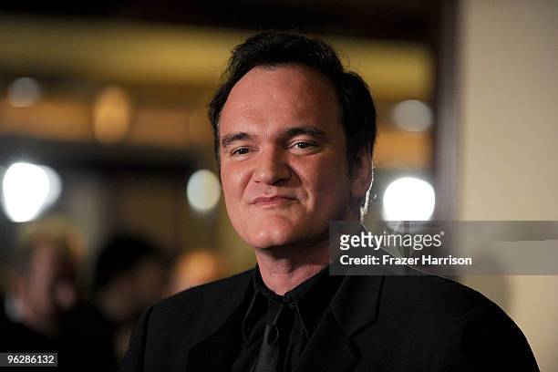 Director Quentin Tarantino arrives at the 62nd Annual Directors Guild Of America Awards at the Hyatt Regency Century Plaza on January 30, 2010 in...